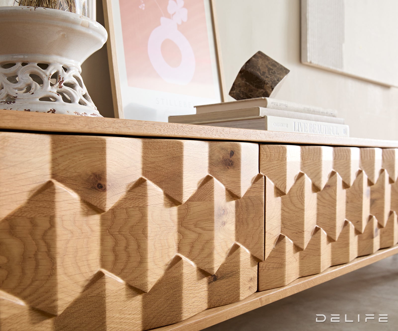 TV Komoda Fevo 220 cm, Materijal: Hrast