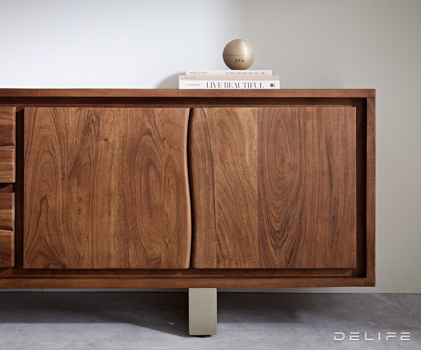 TV Komoda Live-Edge 200 cm, Materijal: Bagrem