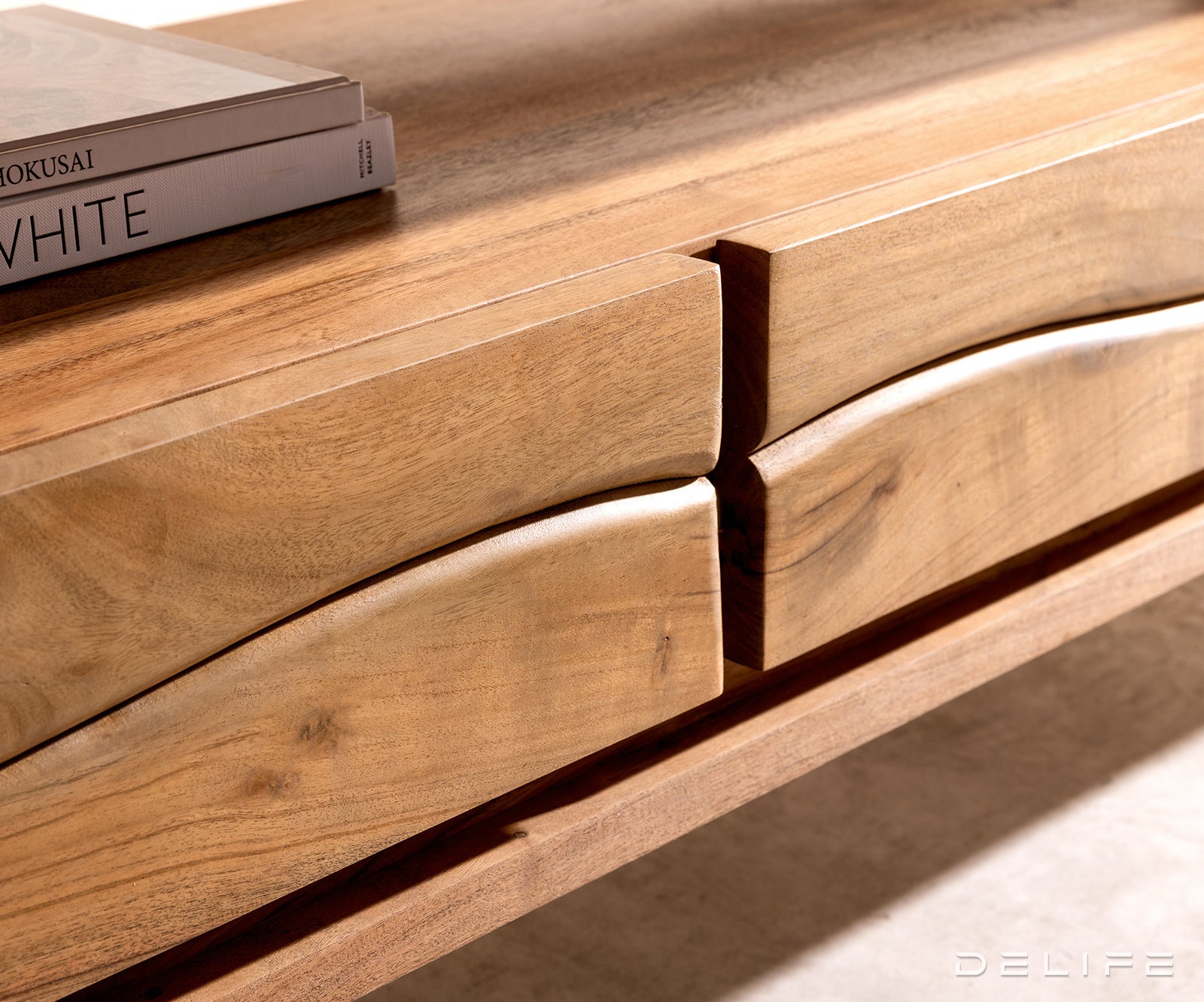 TV Komoda Live-Edge 146 cm, Materijal: Bagrem