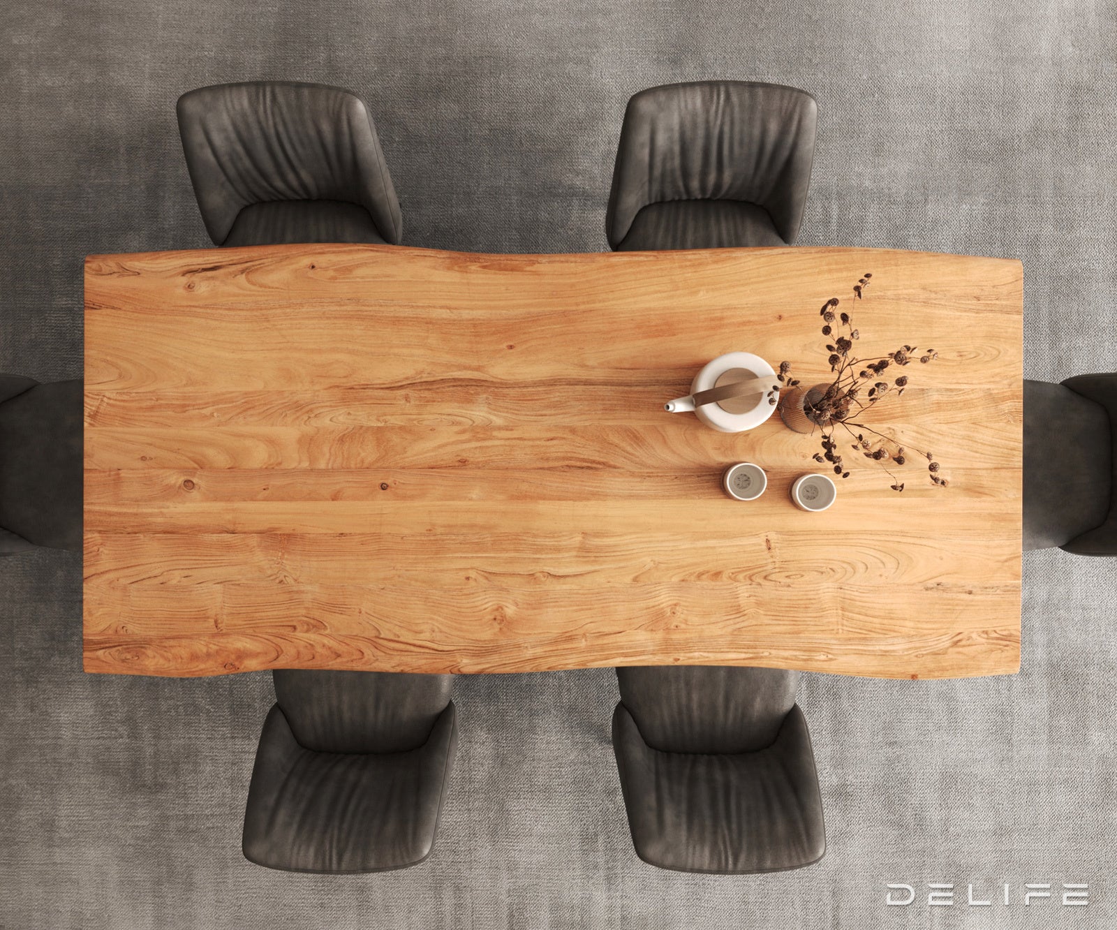 Blagovaonski stol Edge 200x100cm, Materijal: Hrast