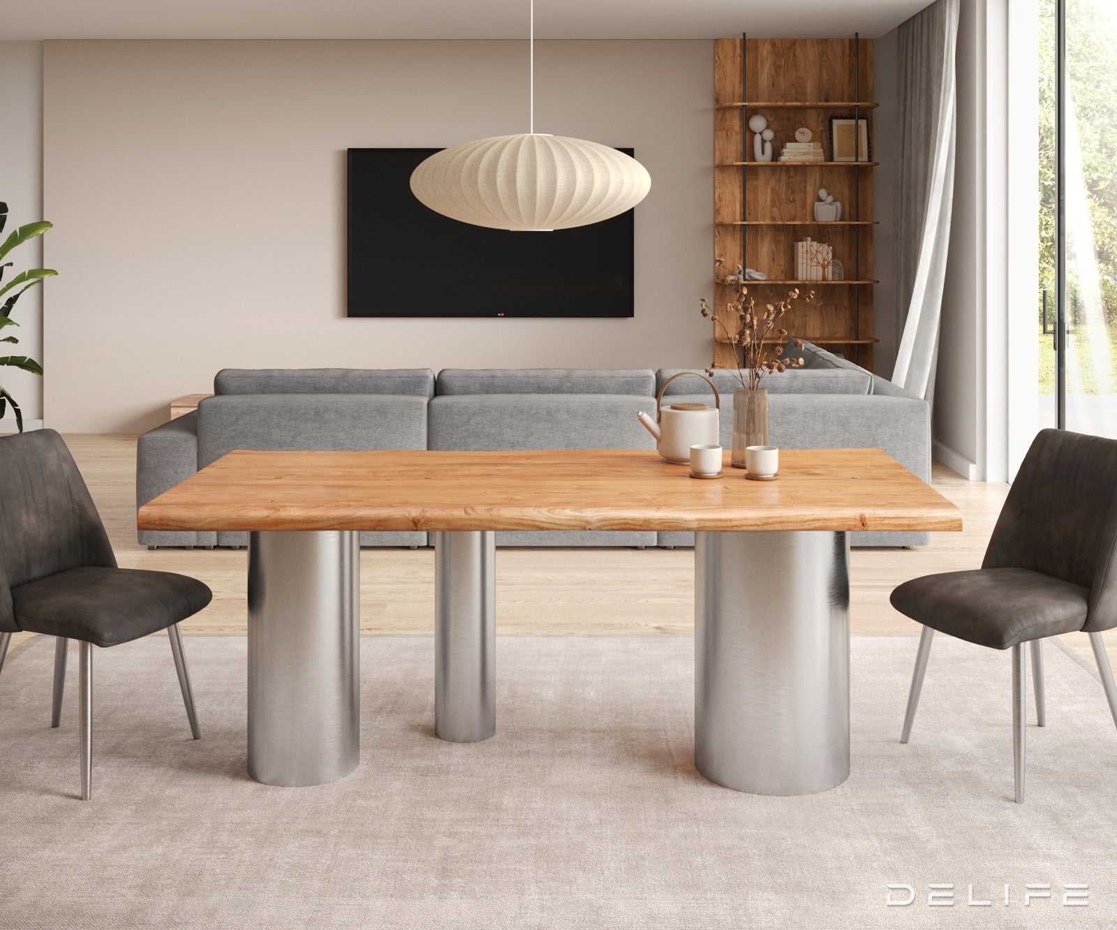 Blagovaonski stol Edge 200x100cm, Materijal: Hrast