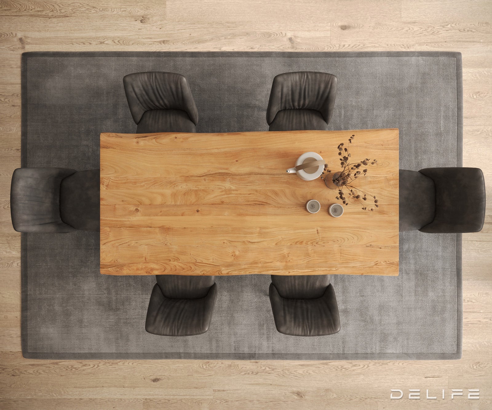 Blagovaonski stol Edge 200x100cm, Materijal: Hrast