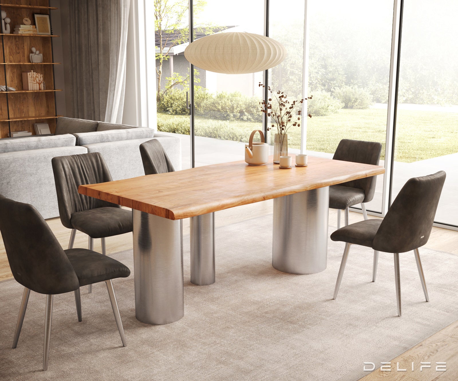 Blagovaonski stol Edge 200x100cm, Materijal: Hrast