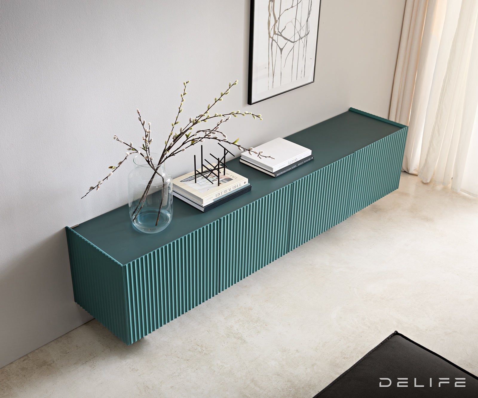 Tv komoda Kelani 200x40cm, Materijal: MDF