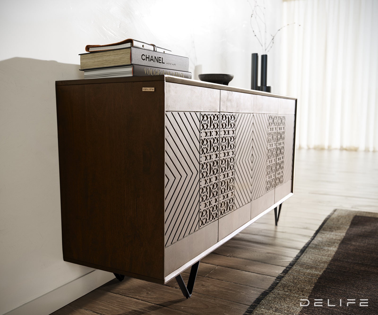 Komoda Manjula 145x40cm, Materijal: Mango