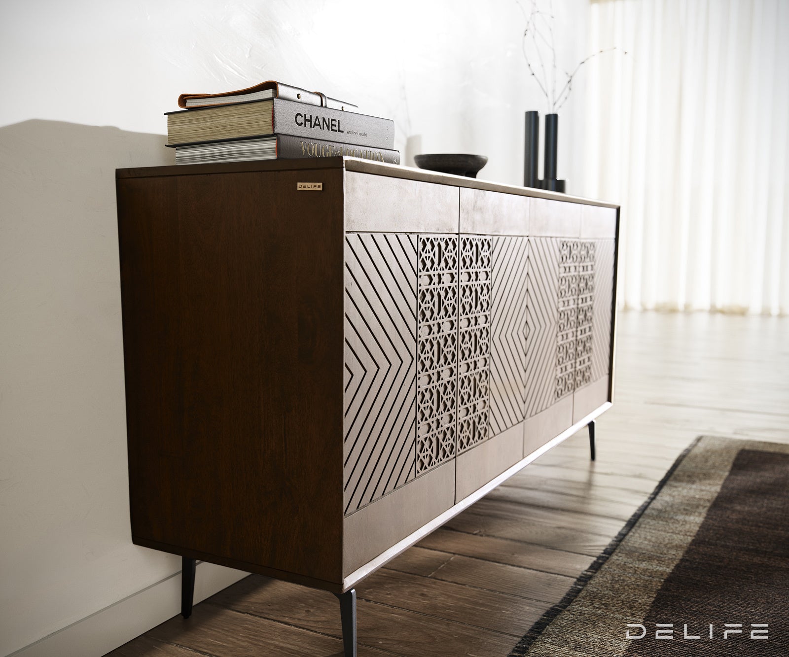 Komoda Manjula 145x40cm, Materijal: Mango