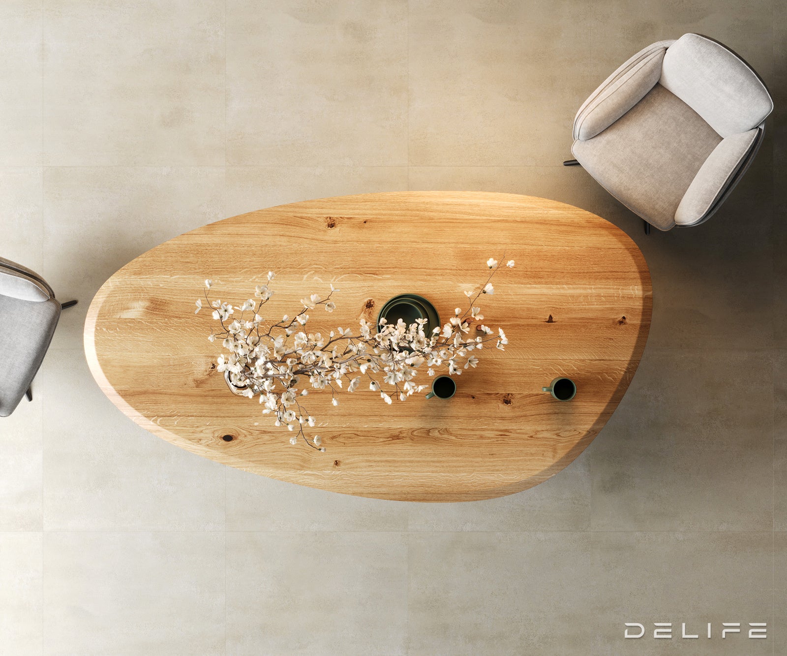 Blagovaonski stol Edge 220x120cm, Materijal: Hrast