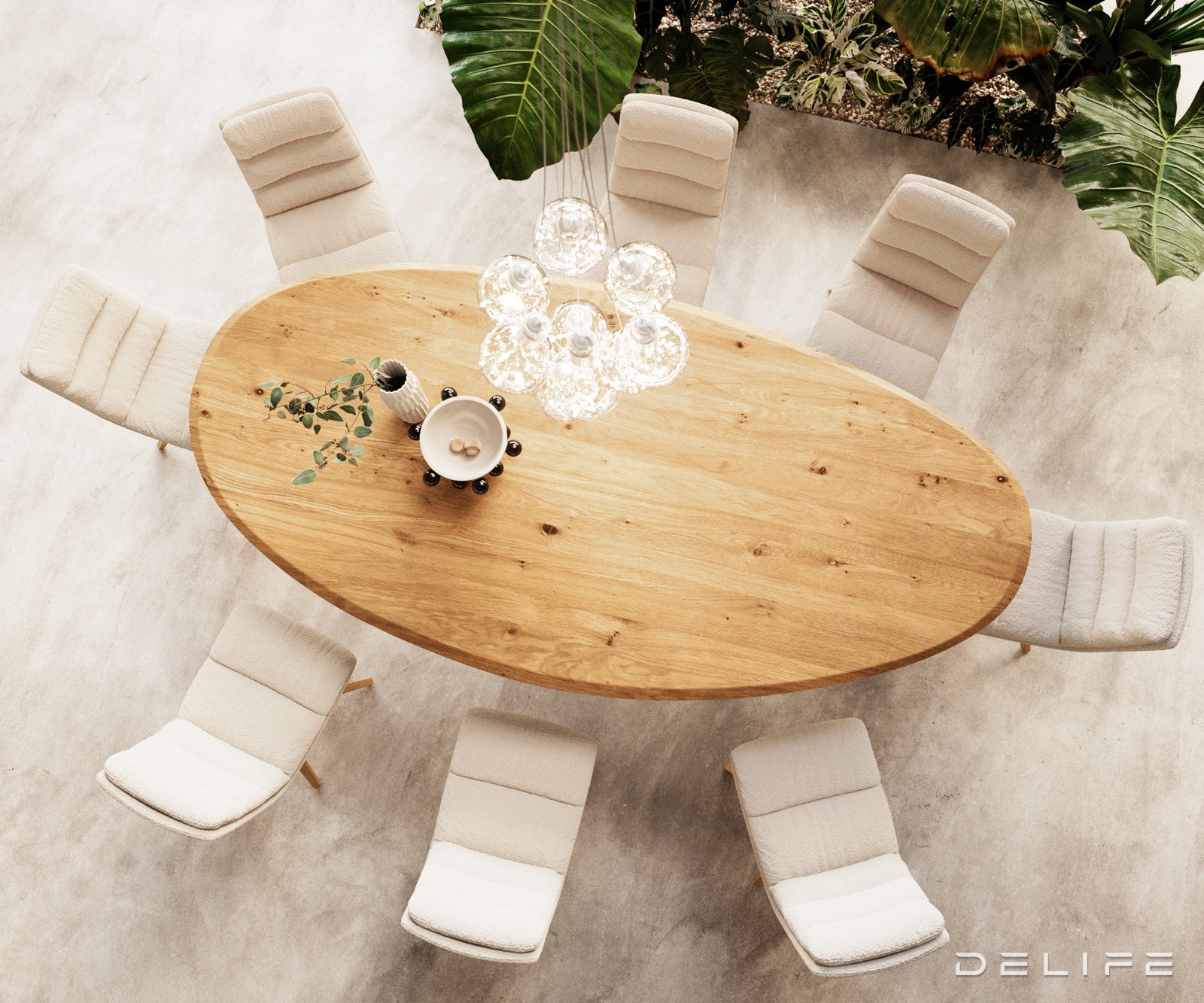 Blagovaonski stol Edge 280x130cm, Materijal: Hrast