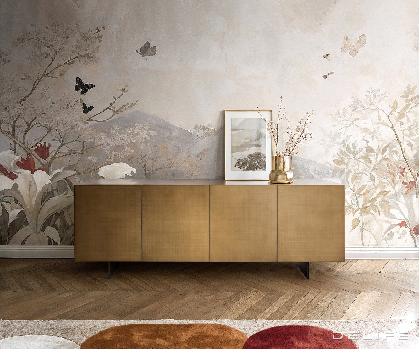 Komoda Aira 220x50cm, Materijal: MDF