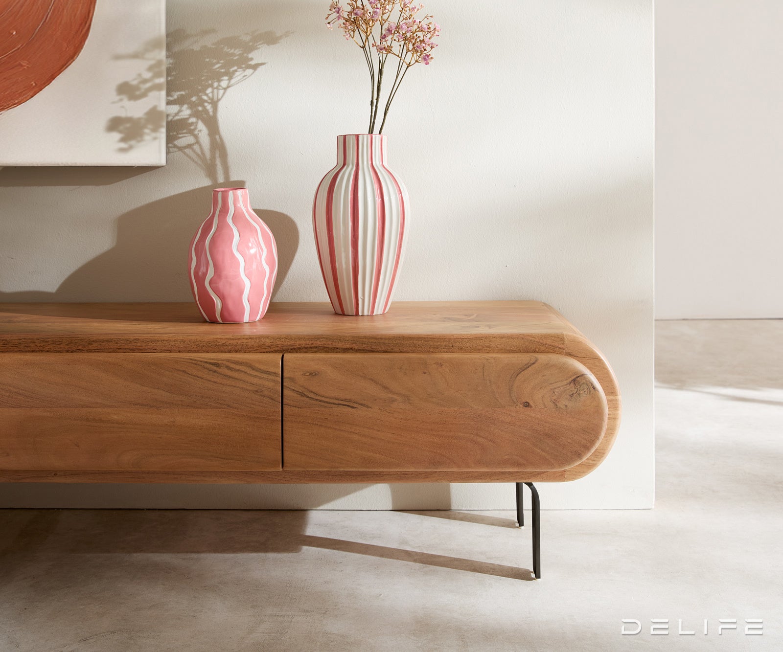 Tv komoda Sohara 175x35cm, Materijal: Bagrem