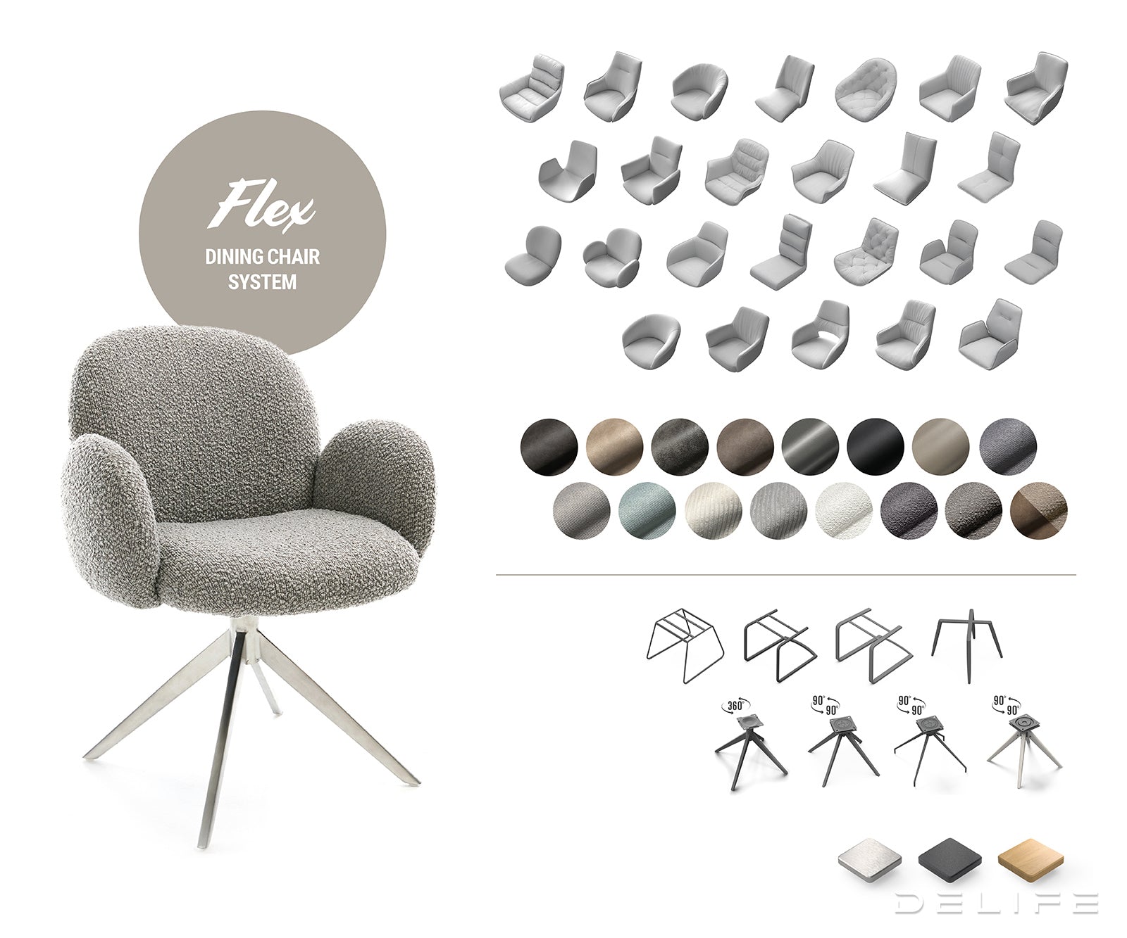 Blagovaonska stolica Pejo, Materijal: Chenille