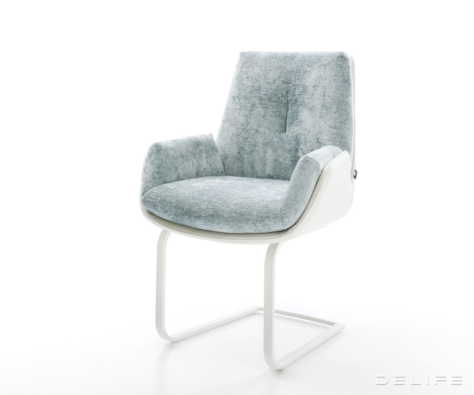 Blagovaonska Stolica Clea, Materijal: Chenille/Koža