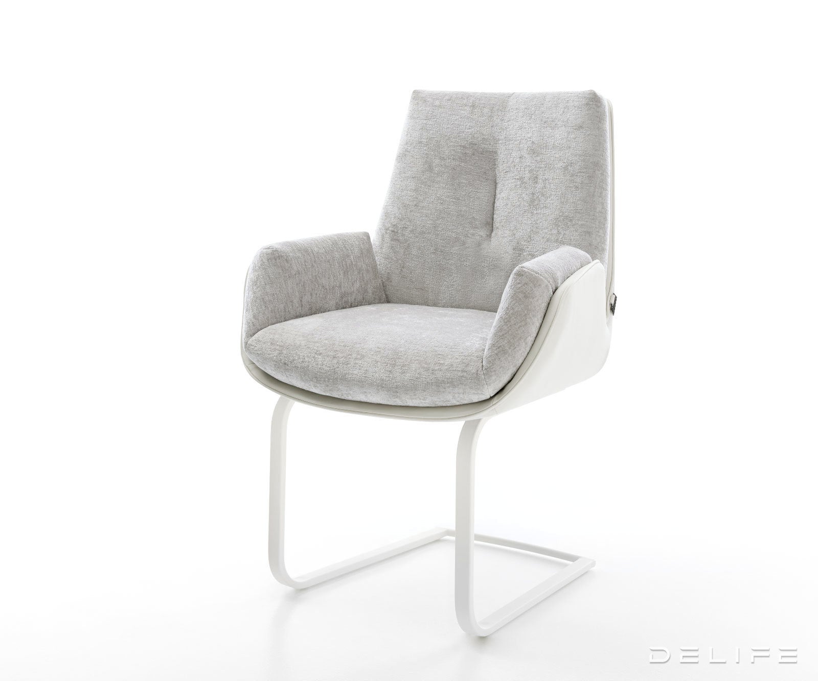 Blagovaonska Stolica Clea, Materijal: Chenille/Koža