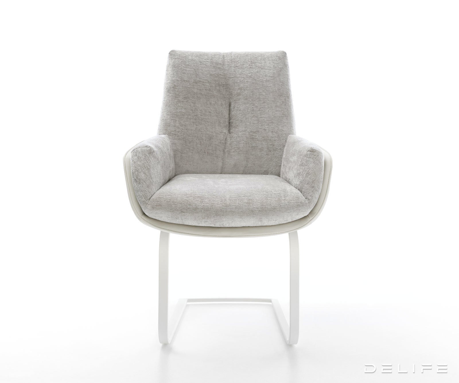 Blagovaonska Stolica Clea, Materijal: Chenille/Koža