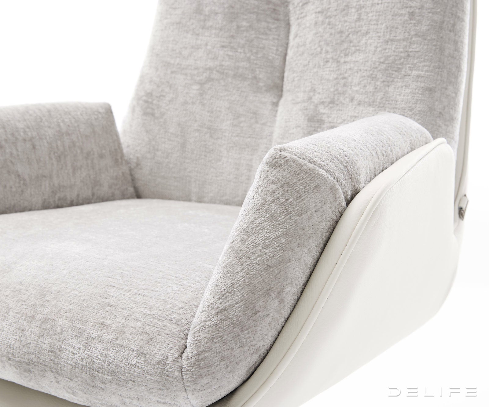 Blagovaonska Stolica Clea, Materijal: Chenille/Koža