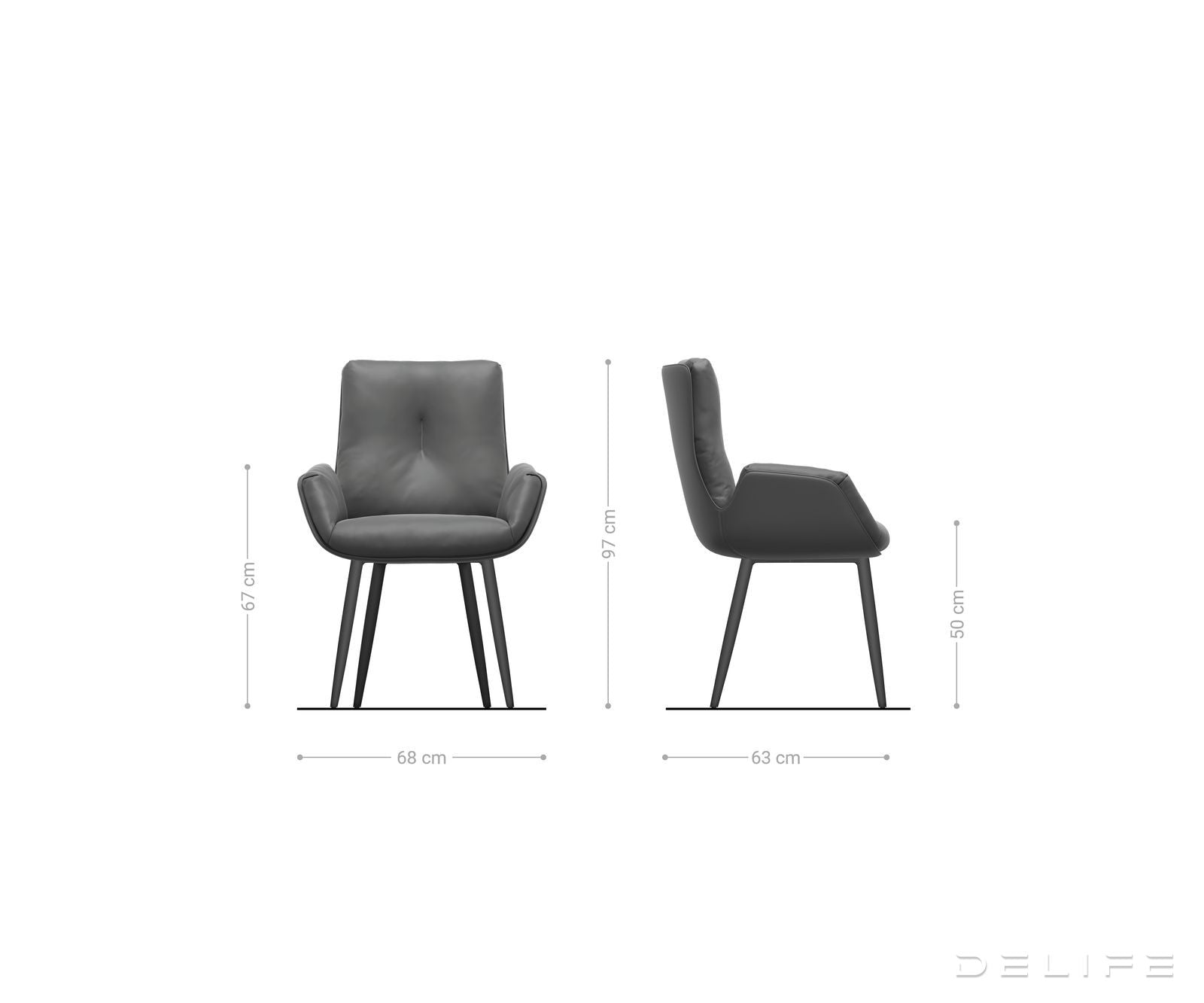 Blagovaonska stolica Clea, Materijal: Chenille