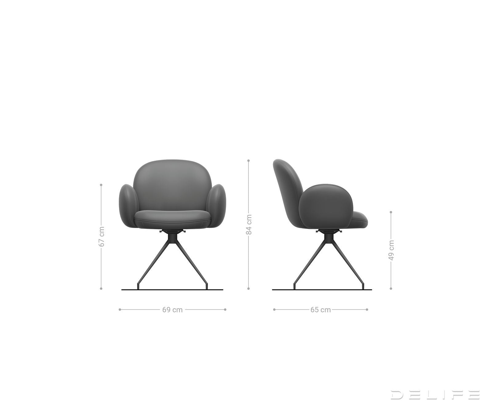 Blagovaonska stolica Nube-Flex, Materijal: Chenille