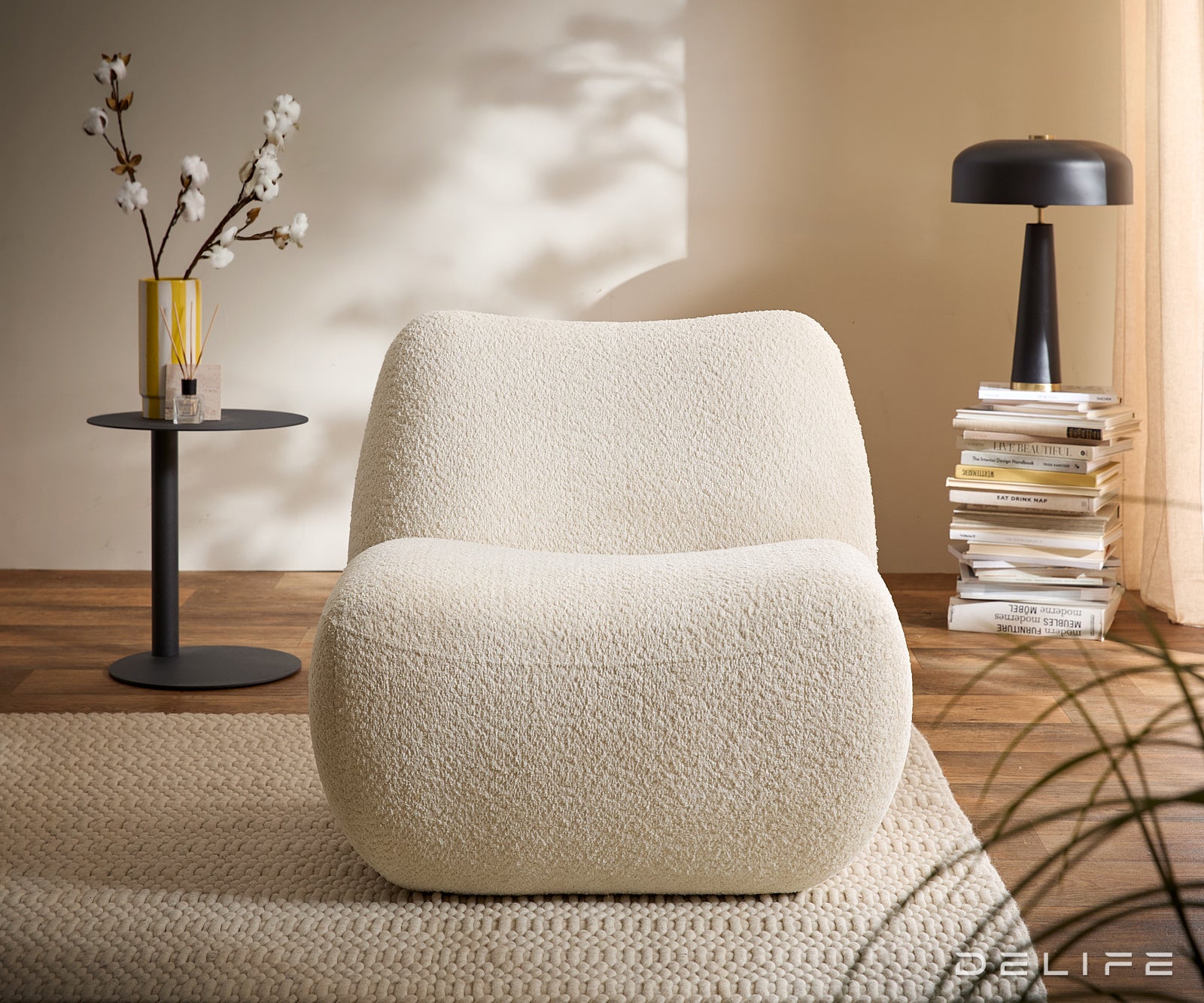 Fotelja Zena 75x84cm, Materijal: Teddy tkanina