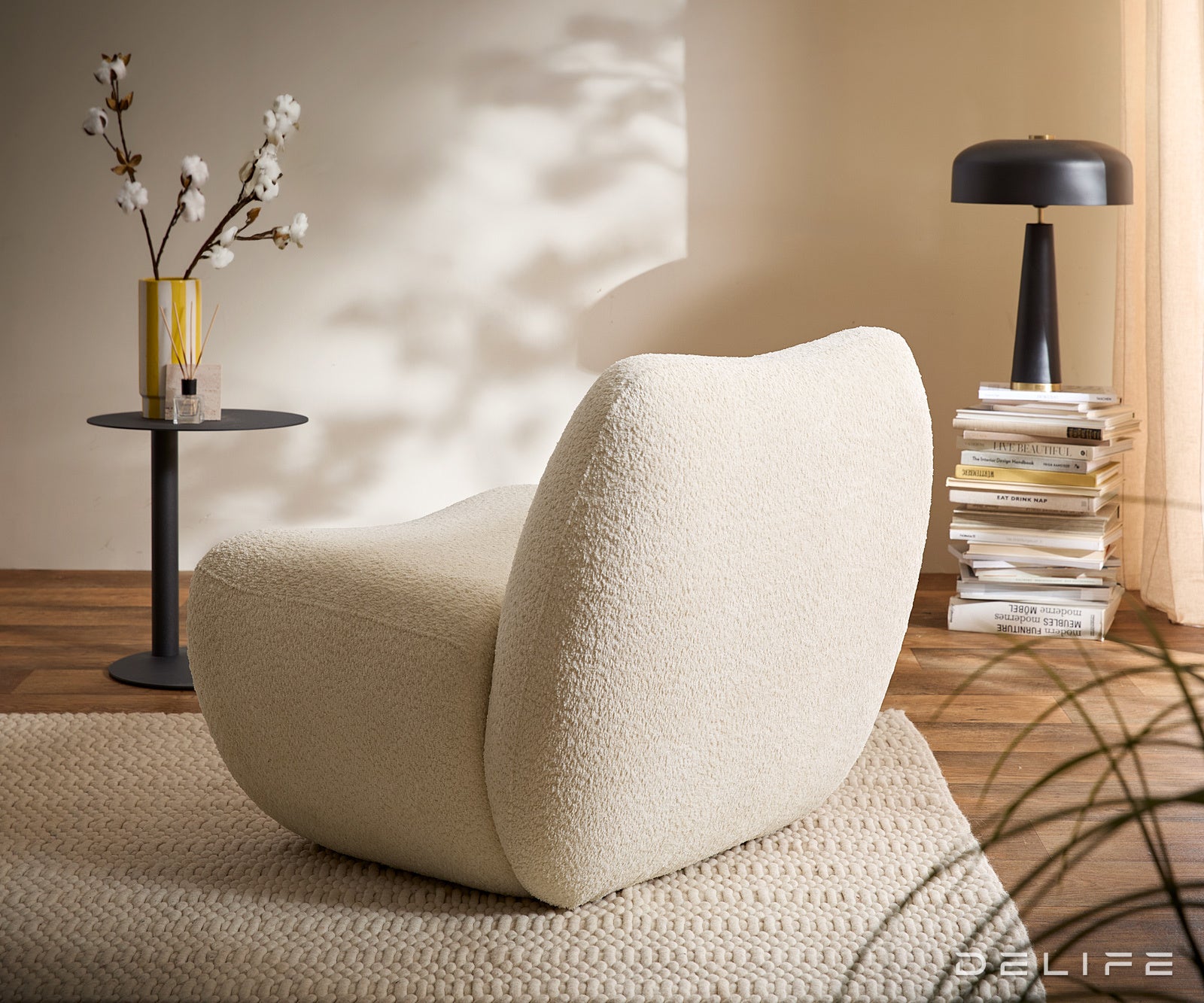 Fotelja Zena 75x84cm, Materijal: Teddy tkanina