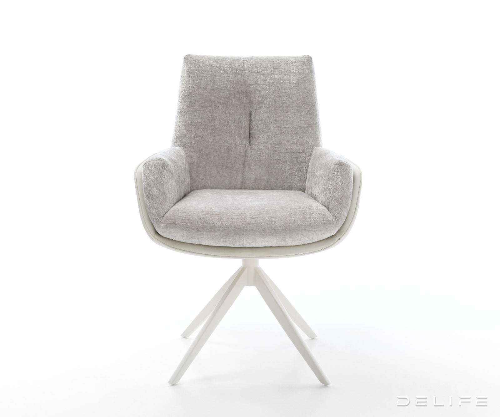 Blagovaonska Stolica Clea, Materijal: Chenille/Koža