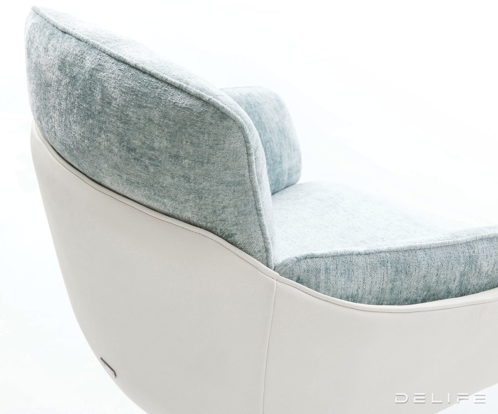 Blagovaonska Stolica Luan, Materijal: Chenille/Koža