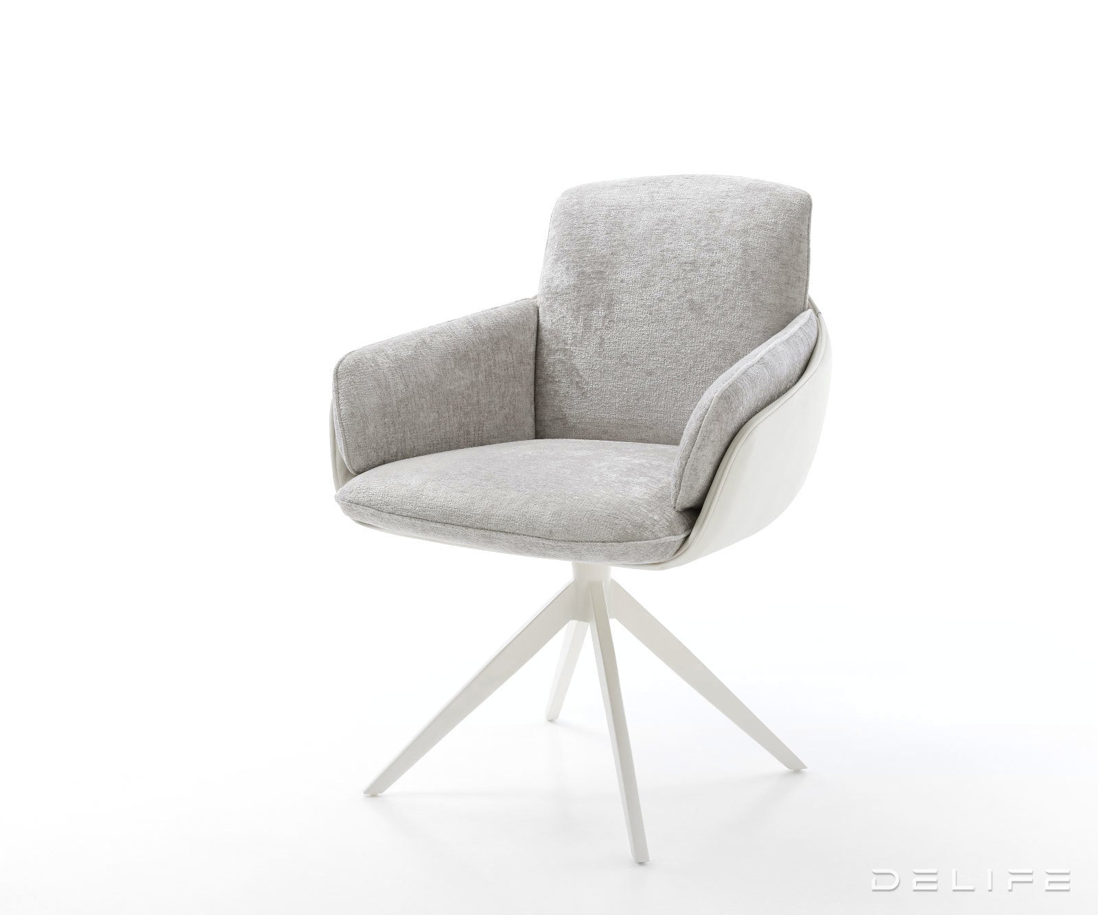 Blagovaonska Stolica Luan, Materijal: Chenille/Koža