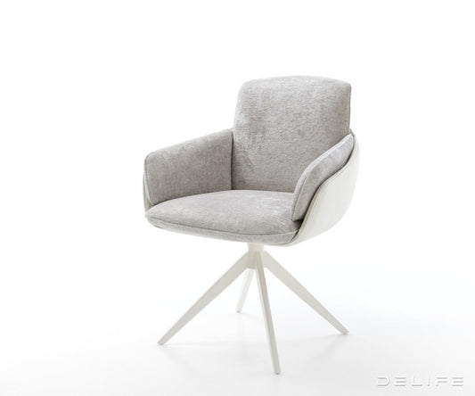 Blagovaonska Stolica Luan, Materijal: Chenille/Koža