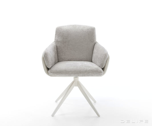 Blagovaonska Stolica Luan, Materijal: Chenille/Koža