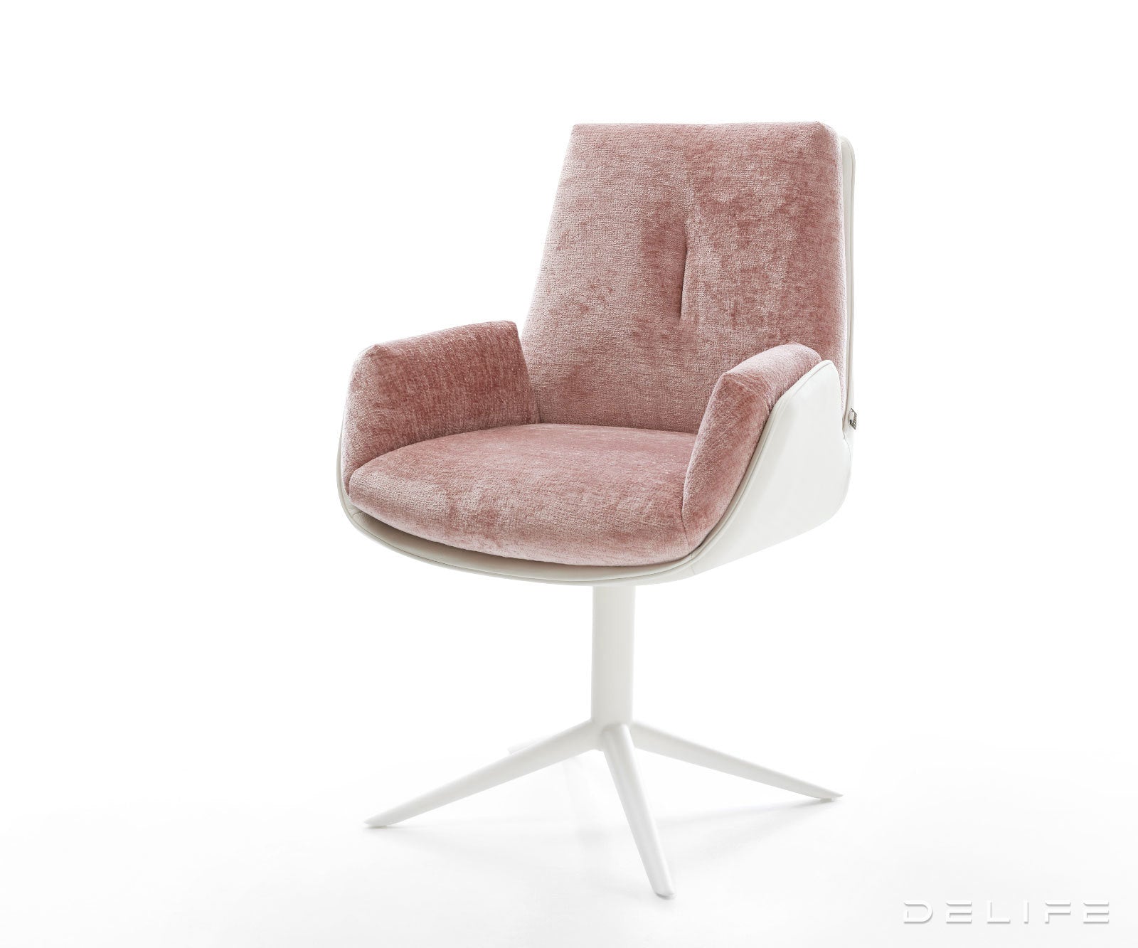 Blagovaonska Stolica Clea, Materijal: Chenille/Koža