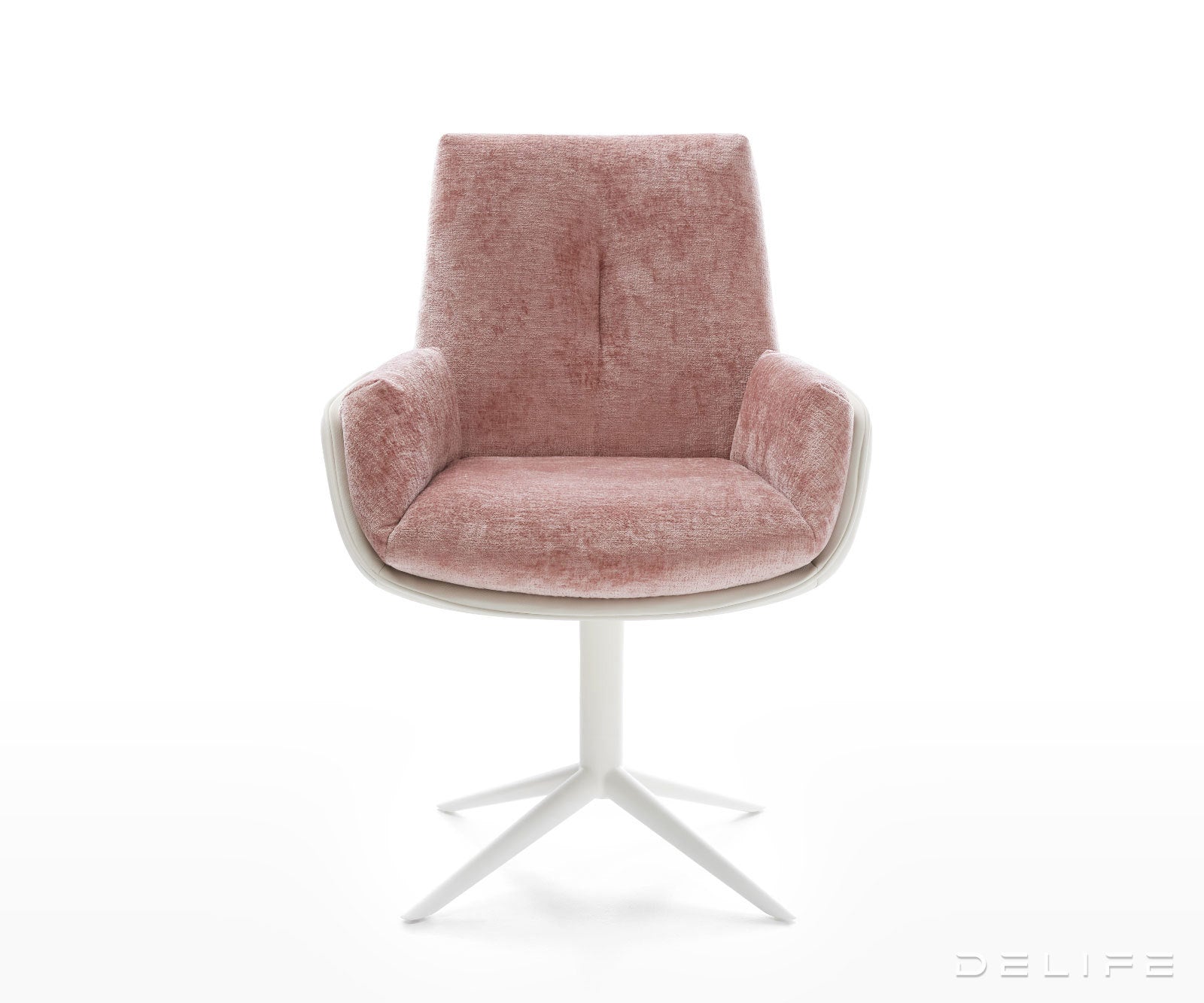 Blagovaonska Stolica Clea, Materijal: Chenille/Koža