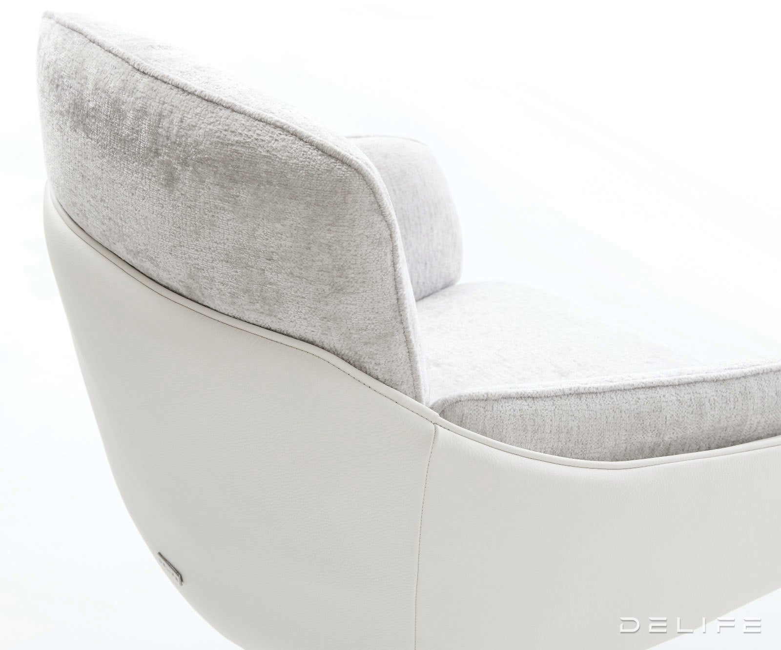 Blagovaonska Stolica Luan, Materijal: Chenille/Koža