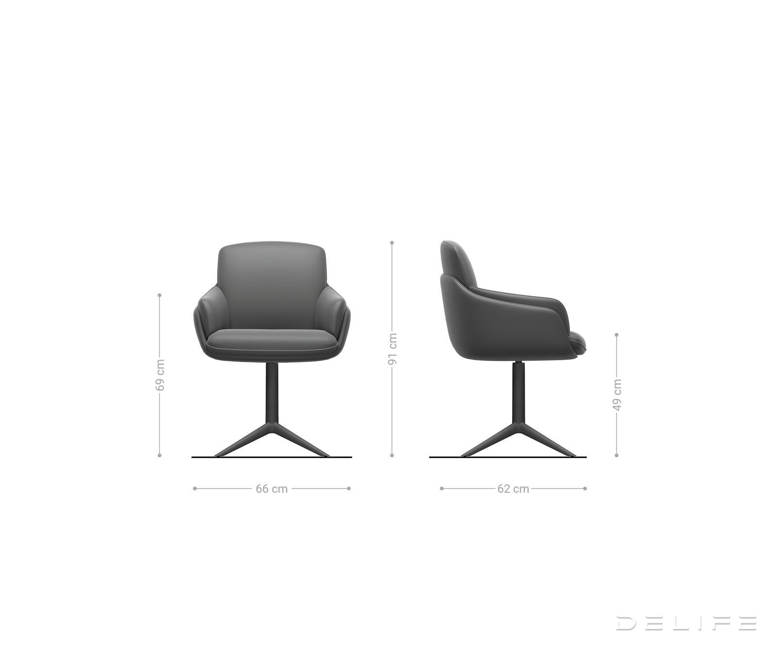 Blagovaonska Stolica Luan, Materijal: Chenille/Koža