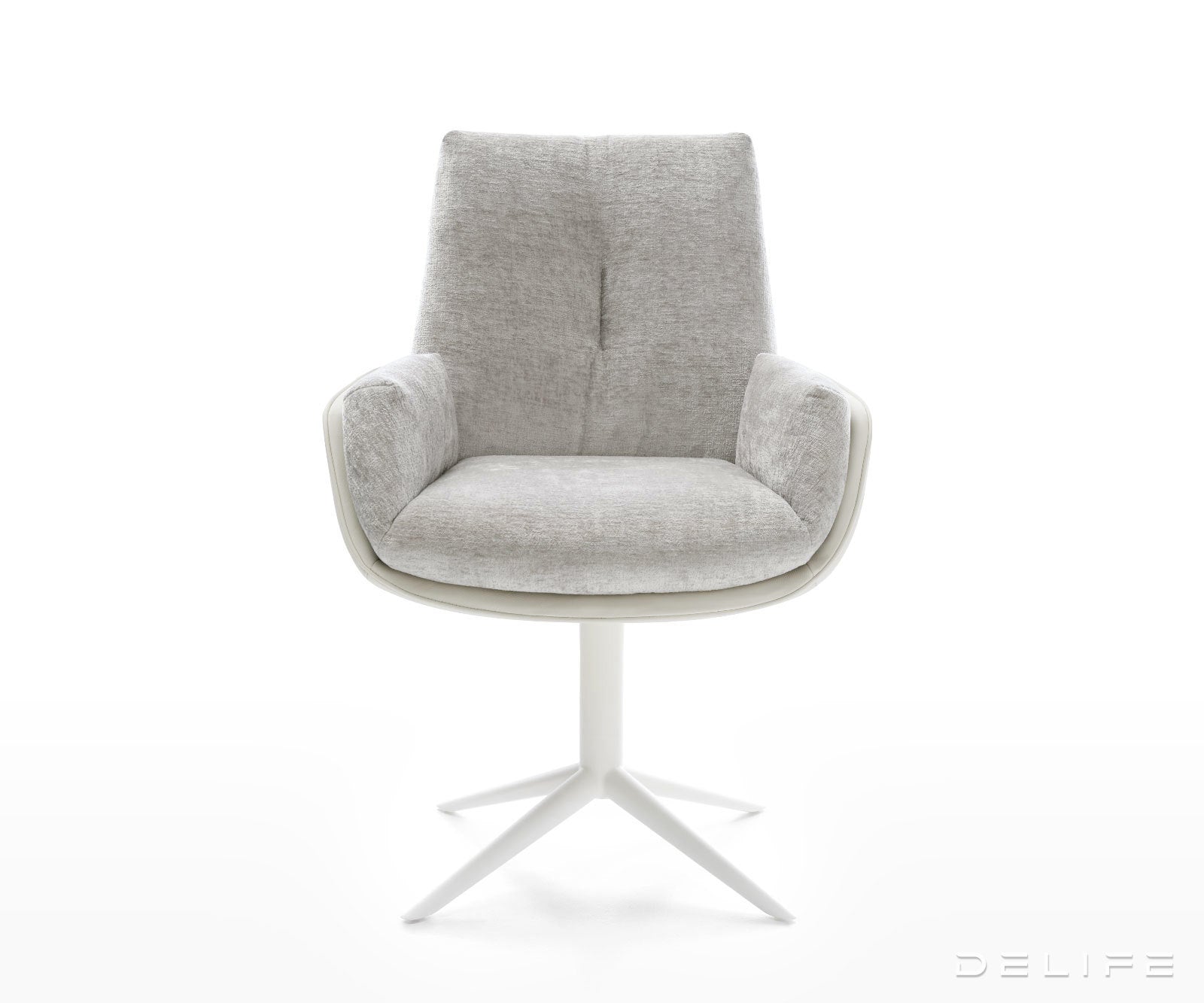 Blagovaonska Stolica Clea, Materijal: Chenille/Koža