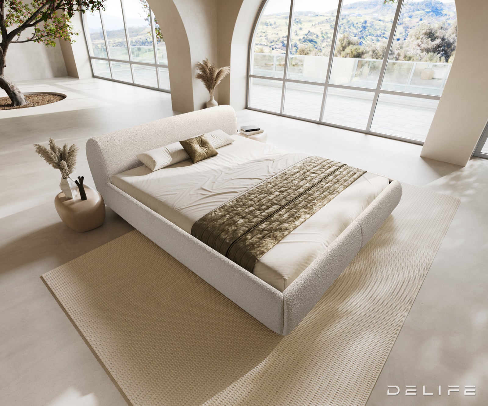 Okvir Kreveta Shona, Materijal: Boucle