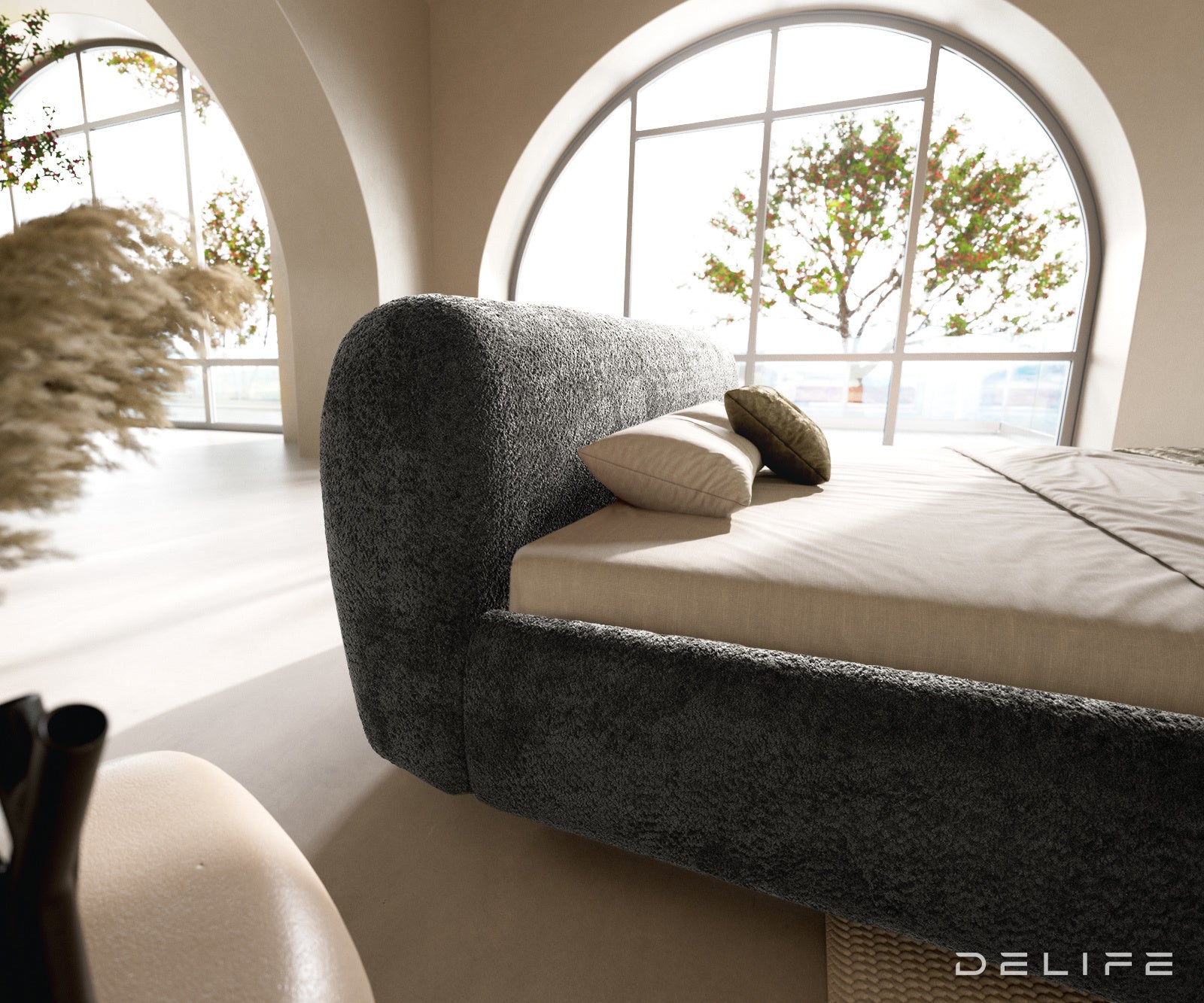 Okvir Kreveta Shona, Materijal: Pliš