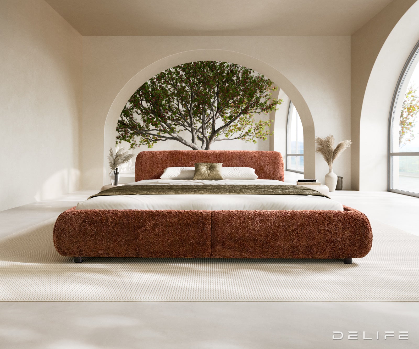 Okvir Kreveta Shona, Materijal: Pliš