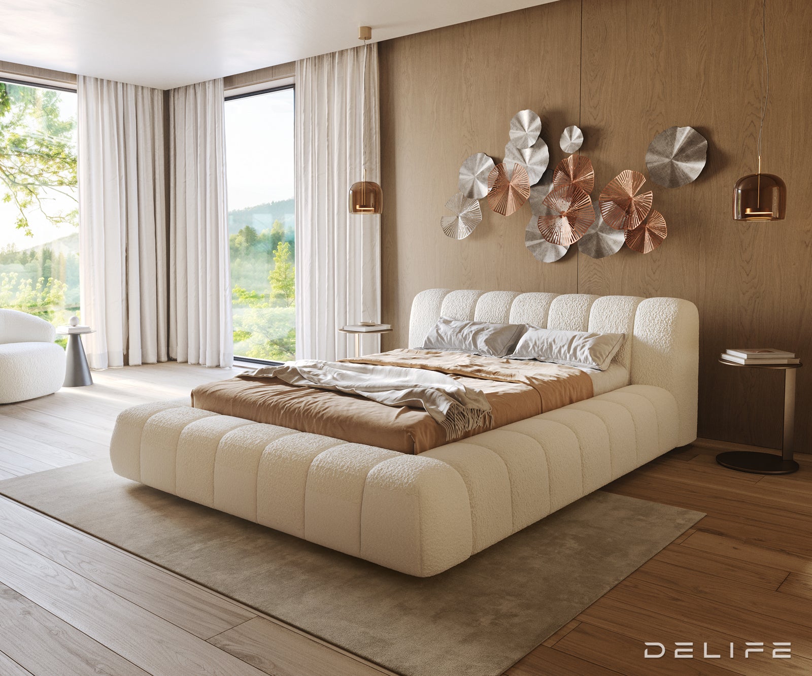 Okvir Kreveta Cutio, Materijal: Boucle