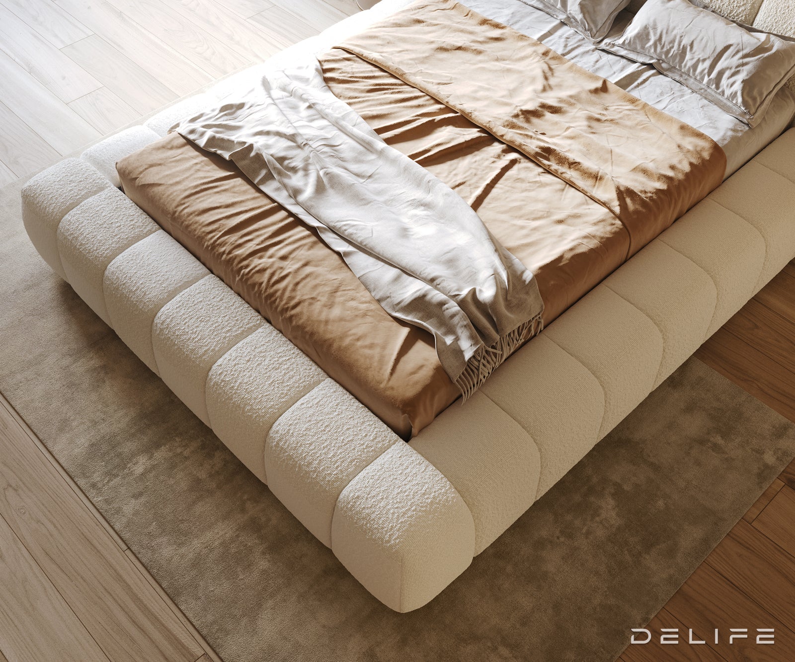 Okvir Kreveta Cutio, Materijal: Boucle