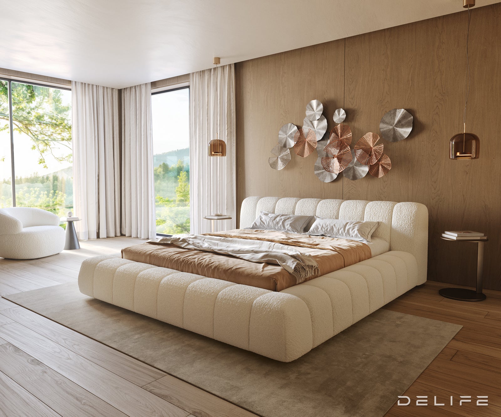 Okvir Kreveta Cutio, Materijal: Boucle