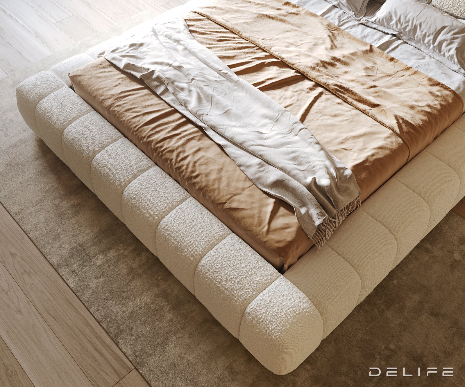 Okvir Kreveta Cutio, Materijal: Boucle