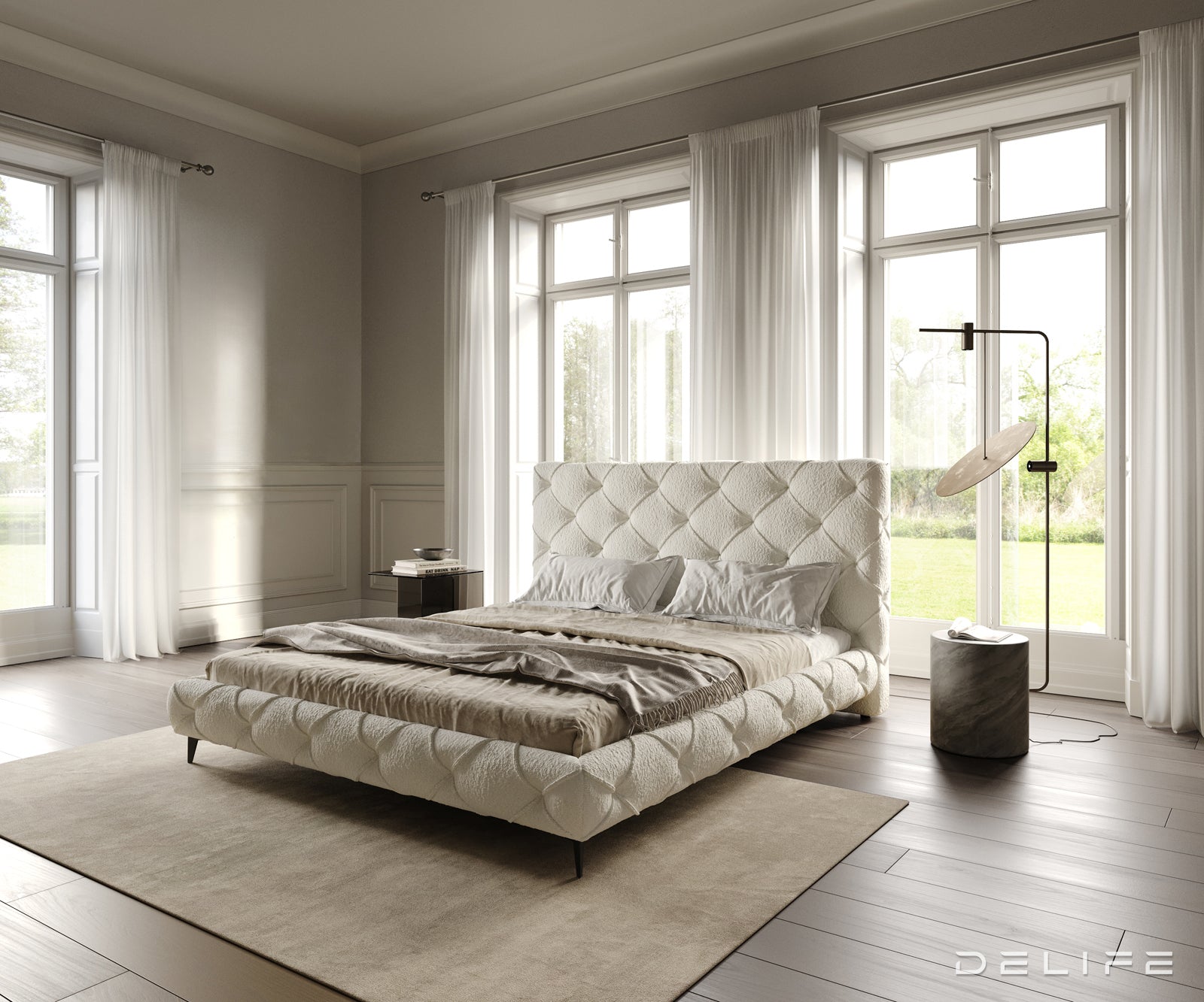 Okvir Kreveta Nayara, Materijal: Boucle