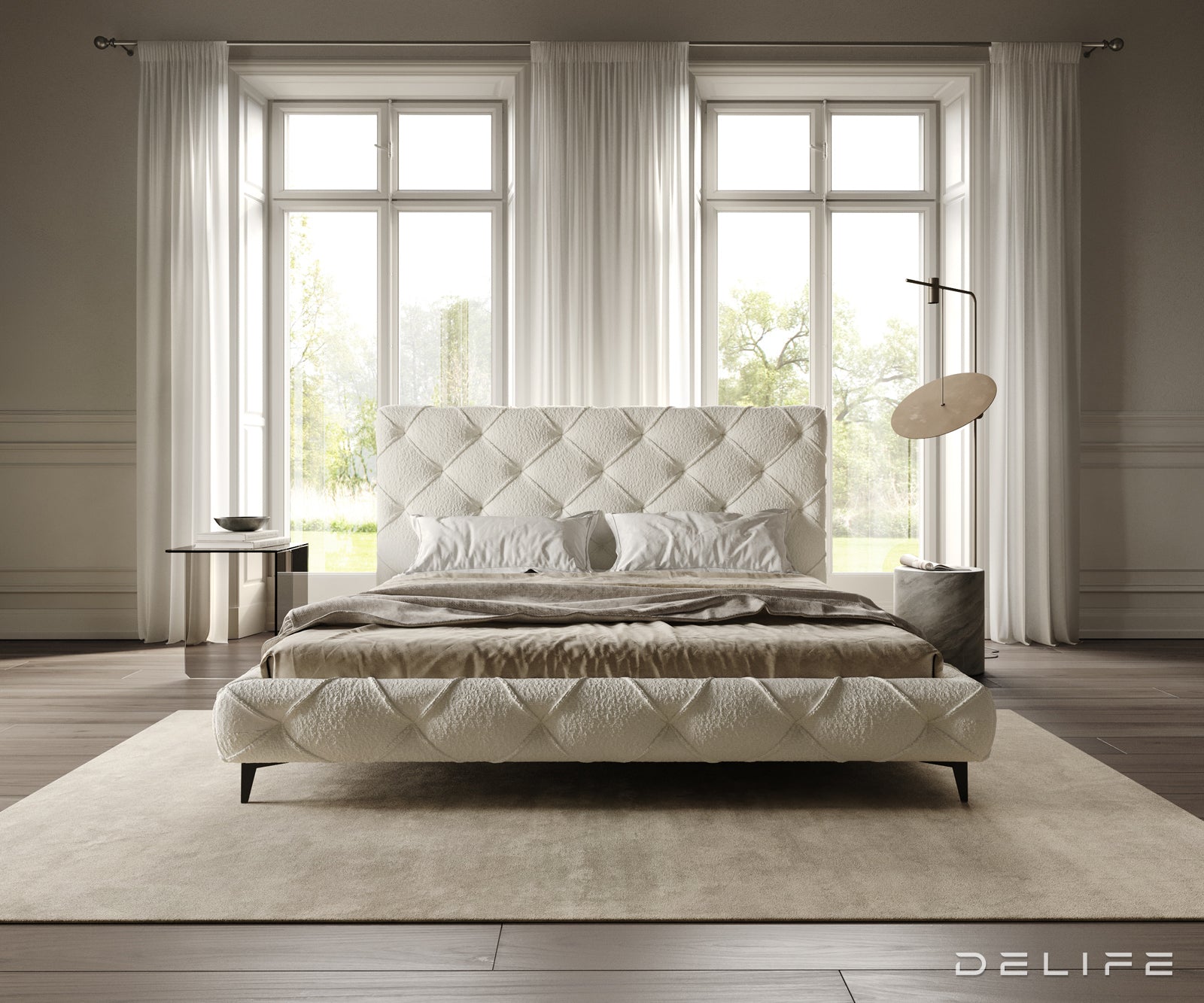 Okvir Kreveta Nayara, Materijal: Boucle