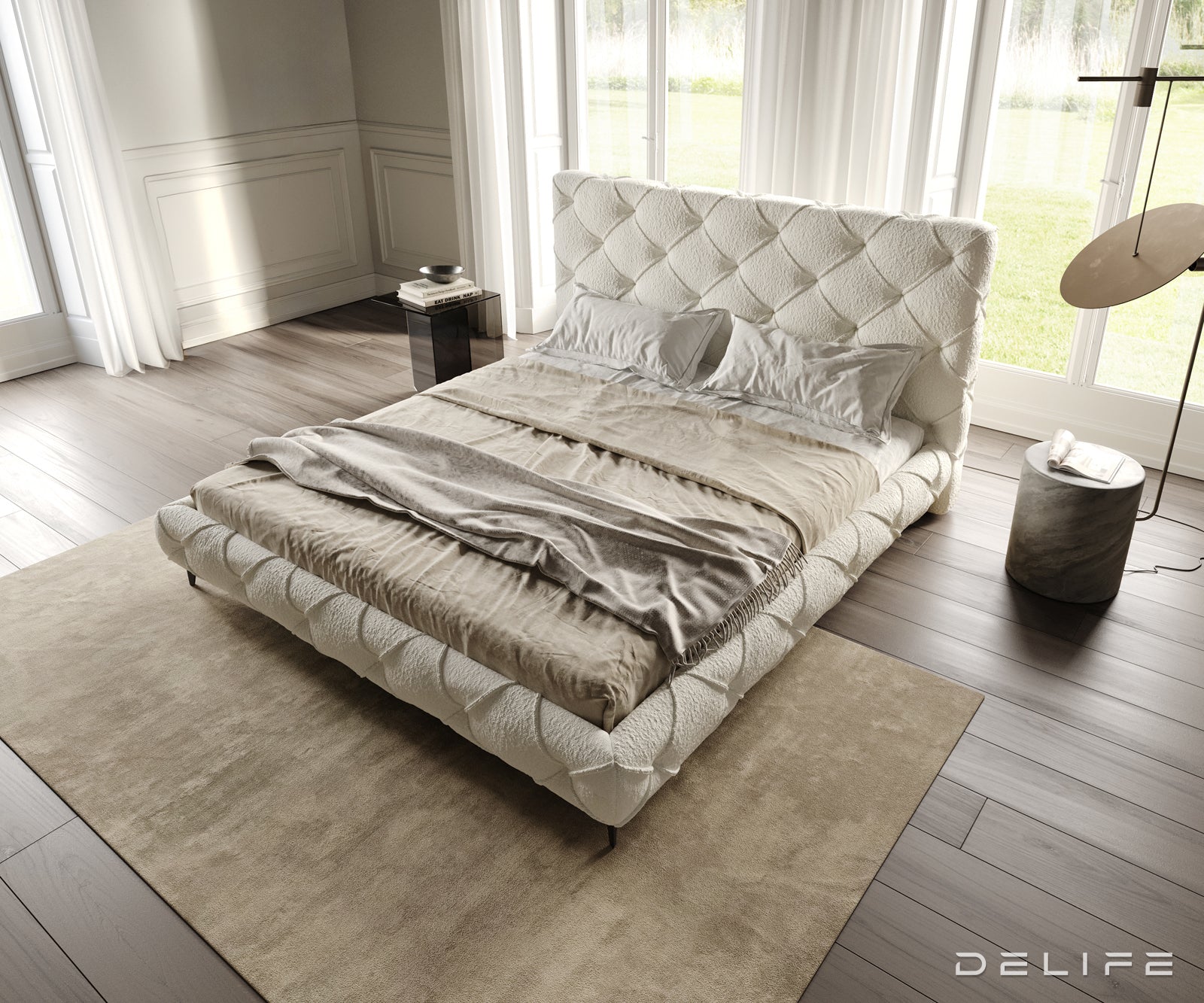 Okvir Kreveta Nayara, Materijal: Boucle