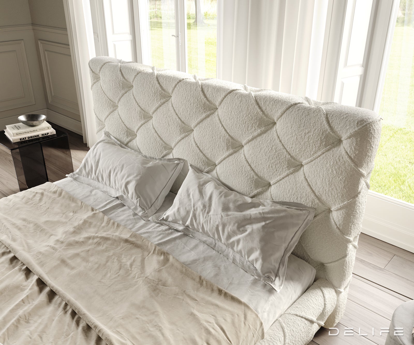 Okvir Kreveta Nayara, Materijal: Boucle