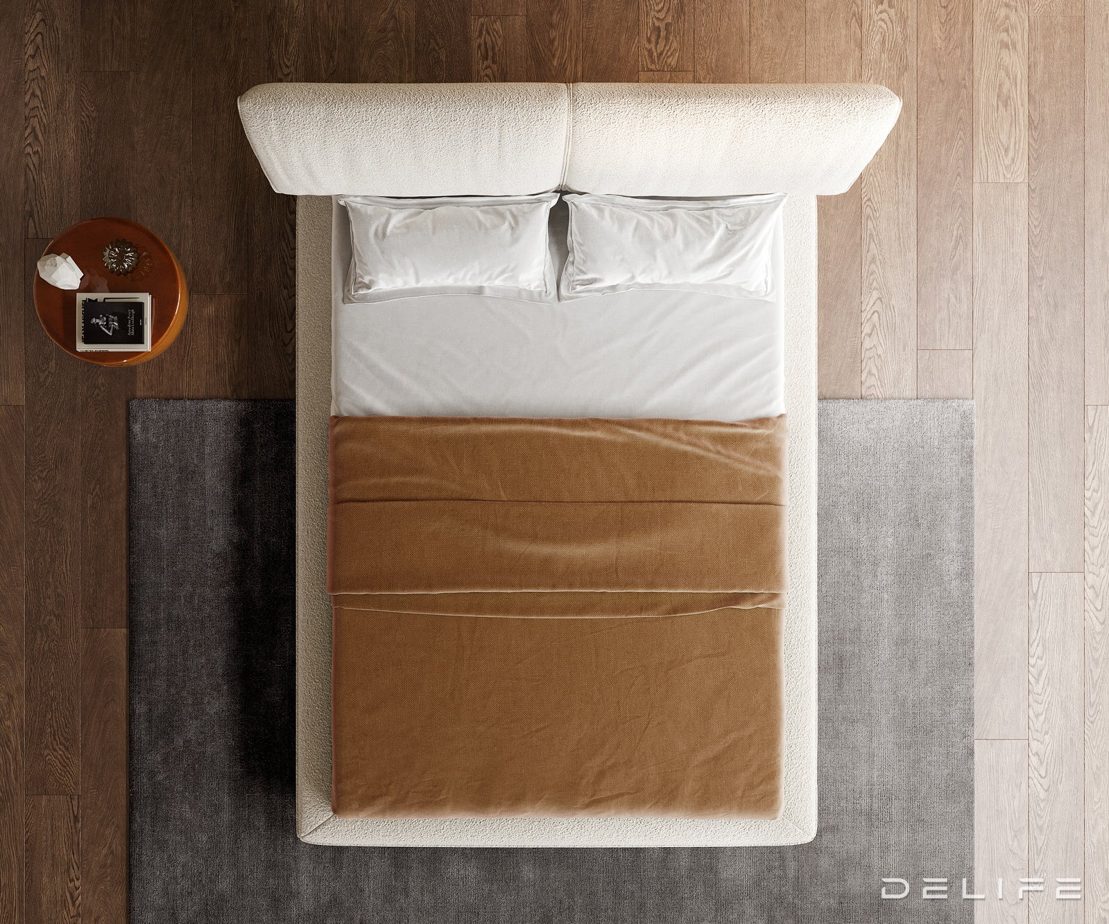 Okvir Kreveta Cousino, Materijal: Boucle