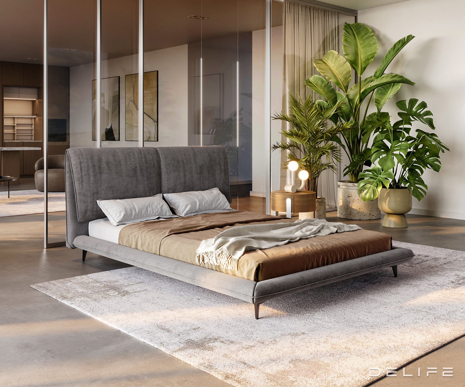 Okvir Kreveta Cousino, Materijal: Mikrofibra