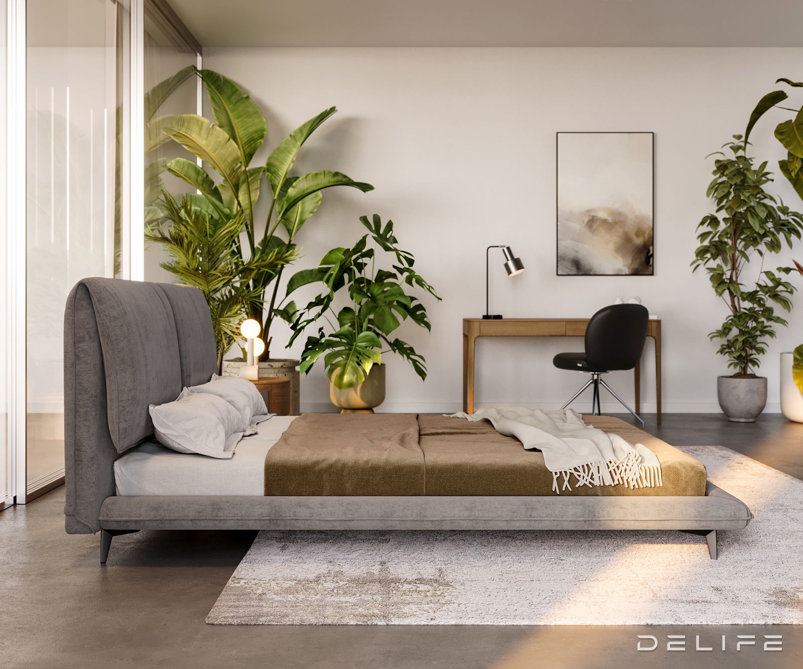 Okvir Kreveta Cousino, Materijal: Mikrofibra