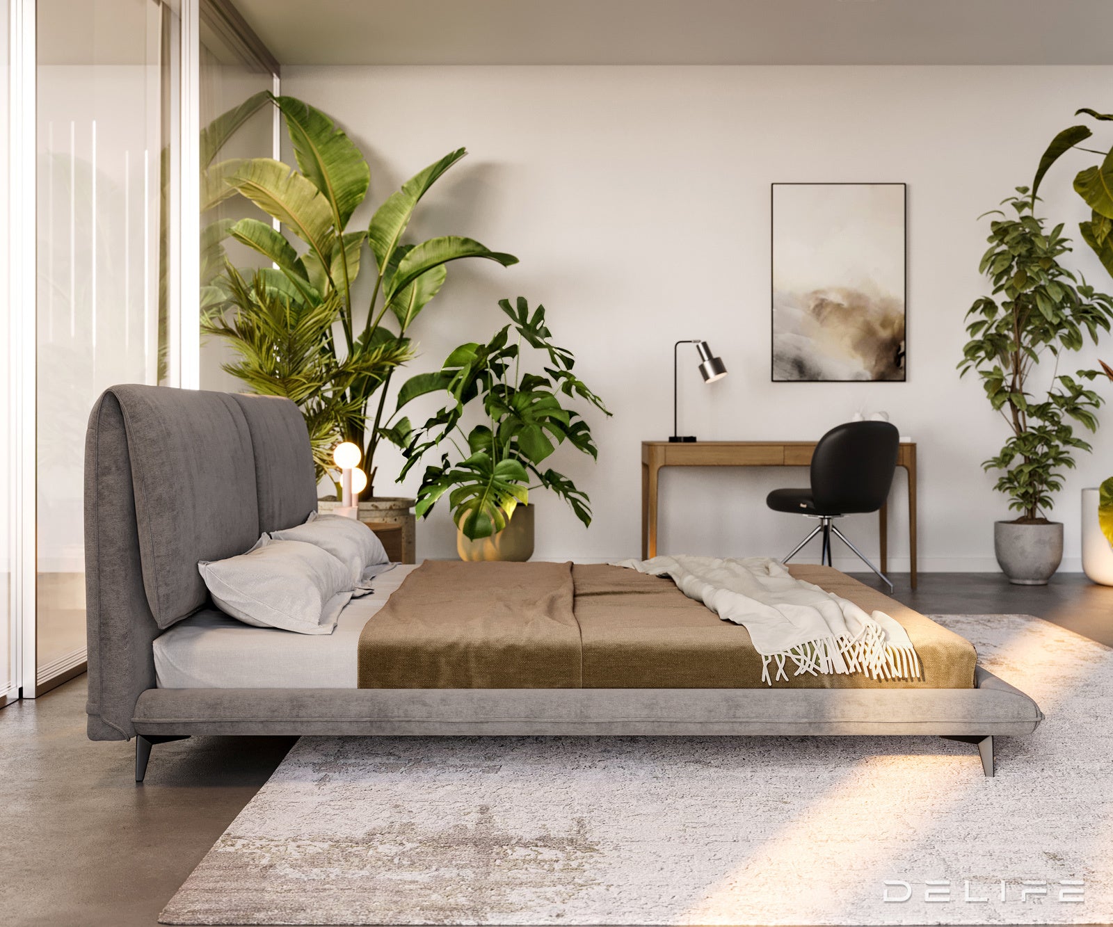 Okvir Kreveta Cousino, Materijal: Mikrofibra