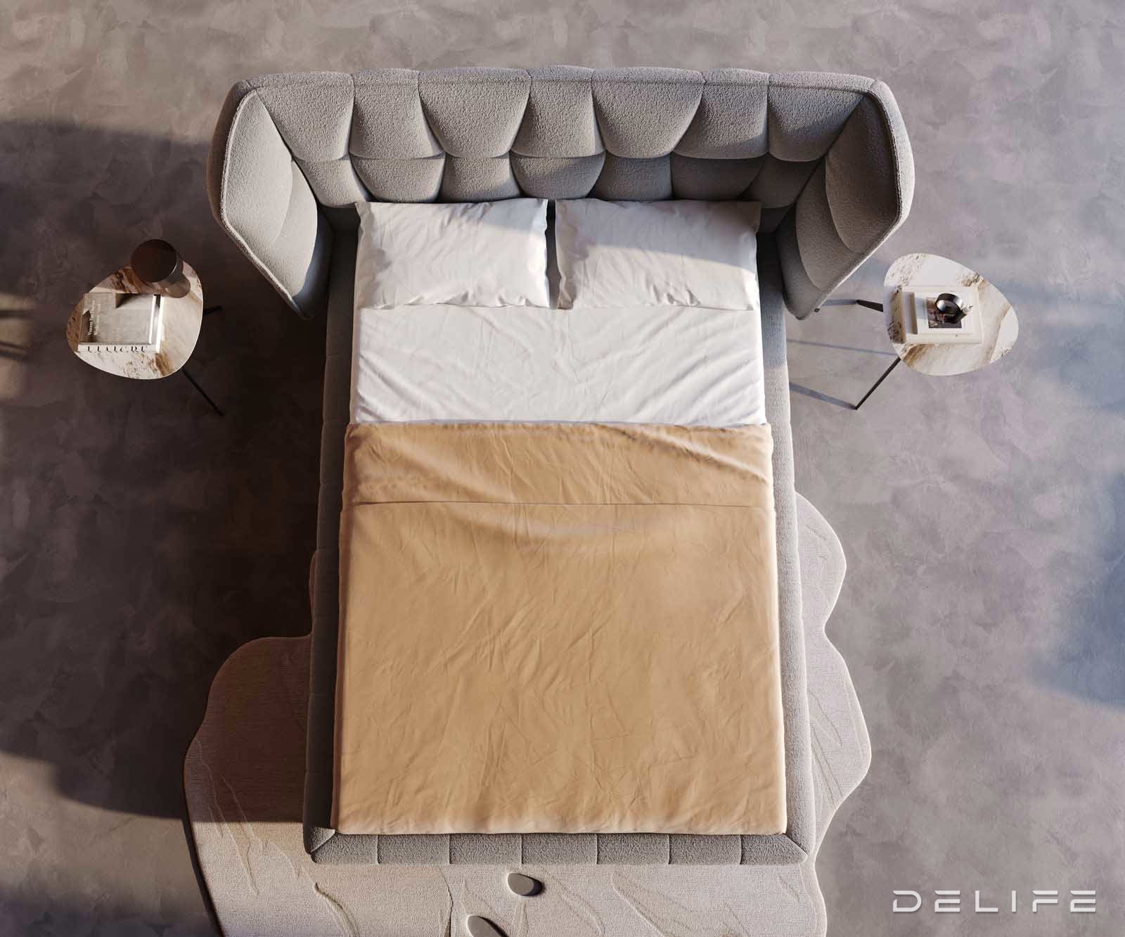 Okvir Kreveta Capujo, Materijal: Boucle