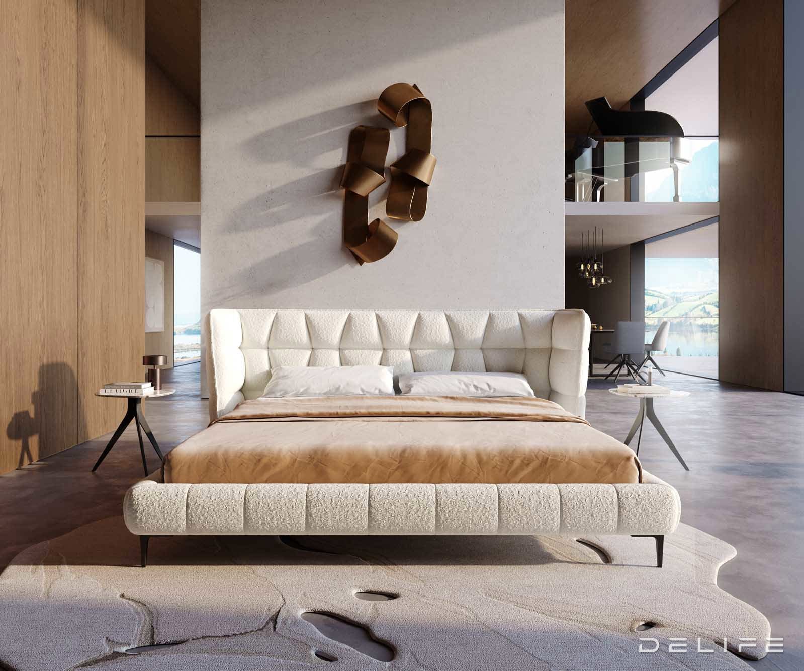 Okvir Kreveta Capujo, Materijal: Boucle